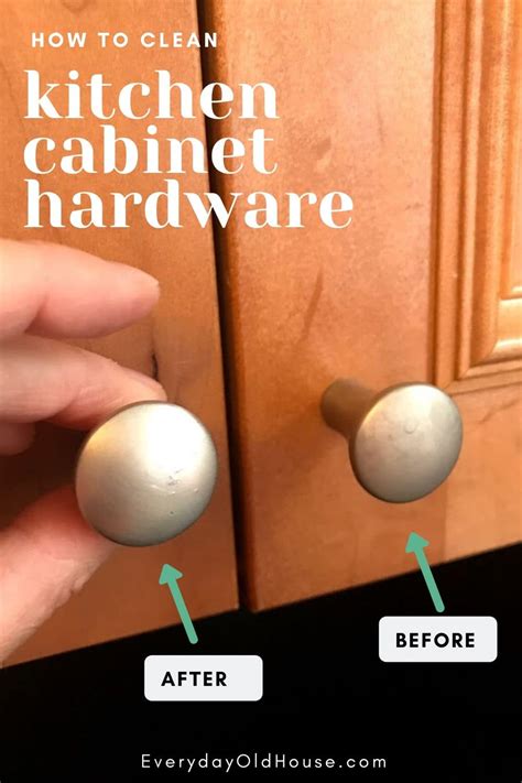 how to clean cabinet knobs